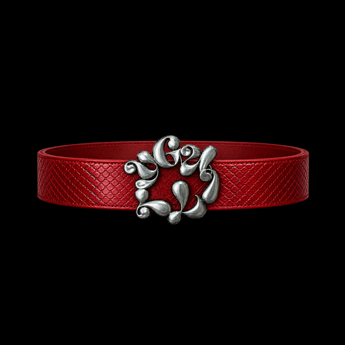 Red Leather Guilty Belt