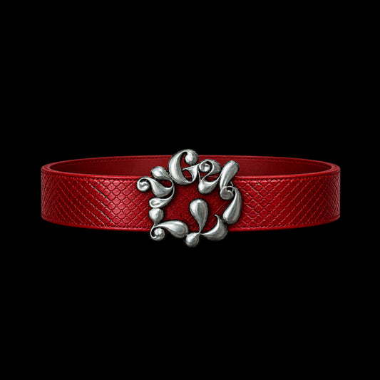 Red Leather Guilty Belt